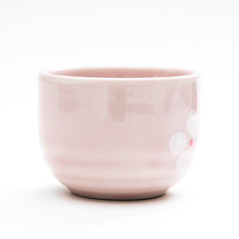 Sake Cup (Porcelain/Plum Blossoms/4cm/Ø5cm/SMCol(s): Pink)