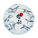 Plate (Porcelain/"Reiwa"/Crane Birds/2.8cm/Ø16cm/SMCol(s): White,Blue)