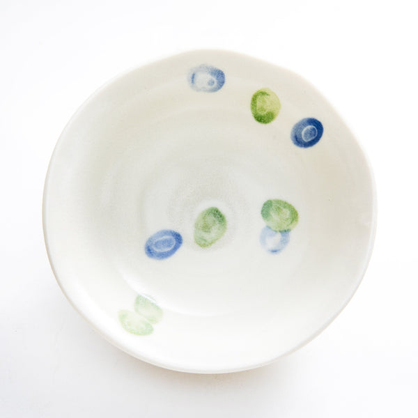 Small Bowl (Porcelain/Broad Beans/4cm/Ø13.5cm/SMCol(s): Beige,Green,Blue)