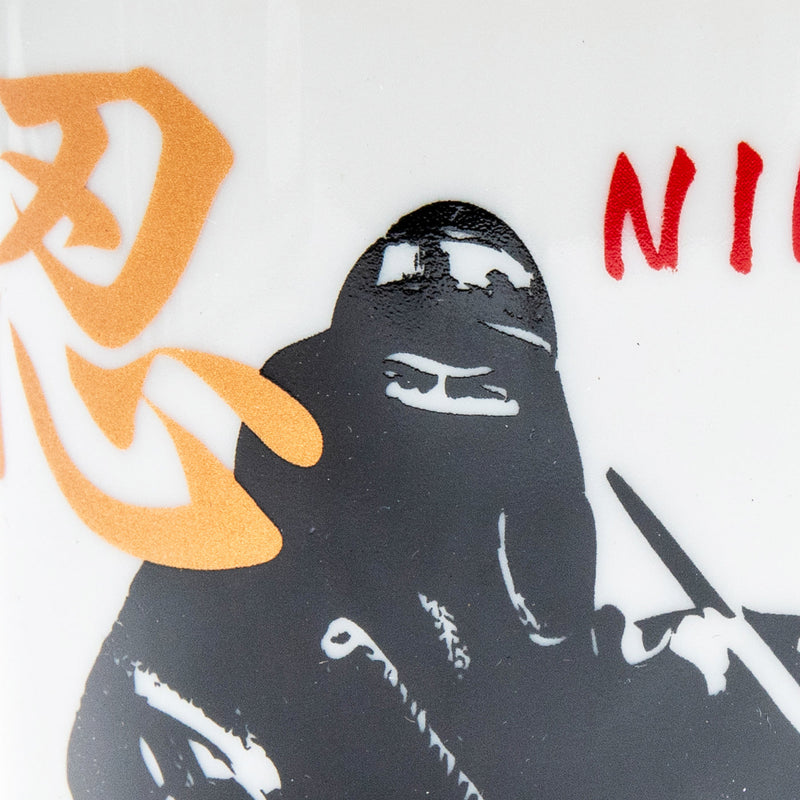 Mug (Porcelain/Ninja/"NINJA"/8.5x11.5x10.5cm/SMCol(s): White,Black,Yellow,Red)