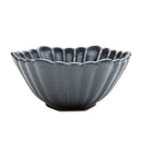 Small Bowl (Porcelain/Hexagon/Chrysanthemum-Shaped/12.5x13x6cm/SMCol(s): Grey)