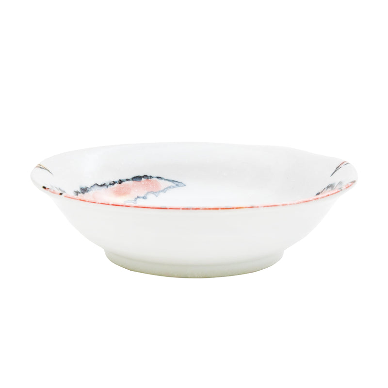 Bowl (Porcelain/Microwave & Dishwasher Safe/Crab/4.5cm/Ø16.5cm/SMCol(s): White,Orange)