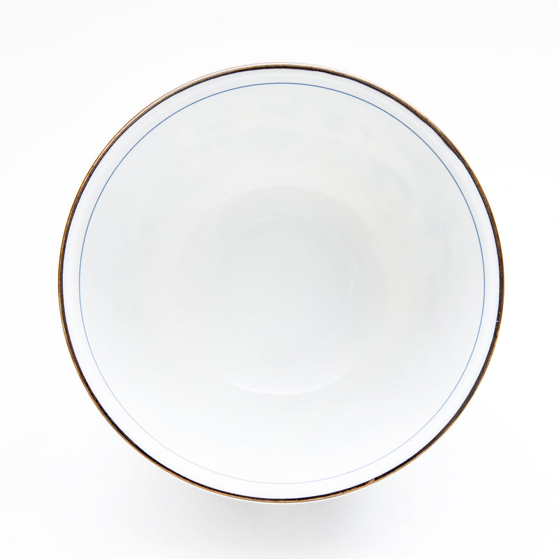 Bowl (Porcelain/Floral Patterns/7.5cm/Ø12.5cm/SMCol(s): White,Blue)