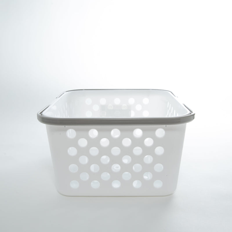 White Large Mesh Basket with Handle