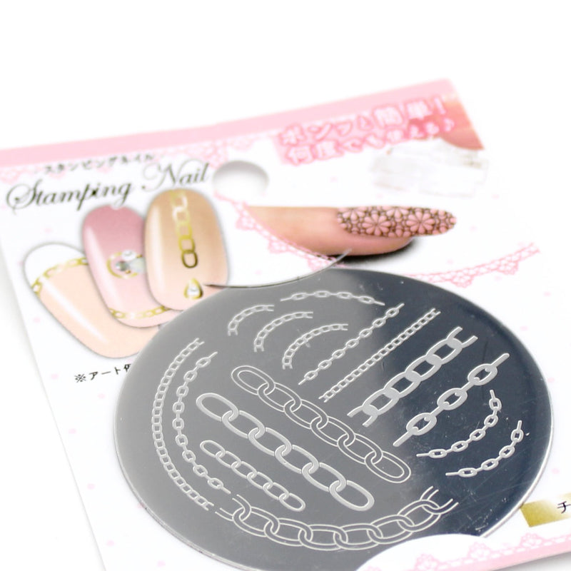 Stamping Plate (Iron/Nail Art/Chain/d.5.5cm)