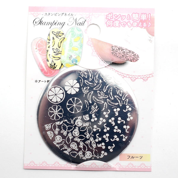 Stamping Plate (Iron/Nail Art/Fruits/d.5.5cm)