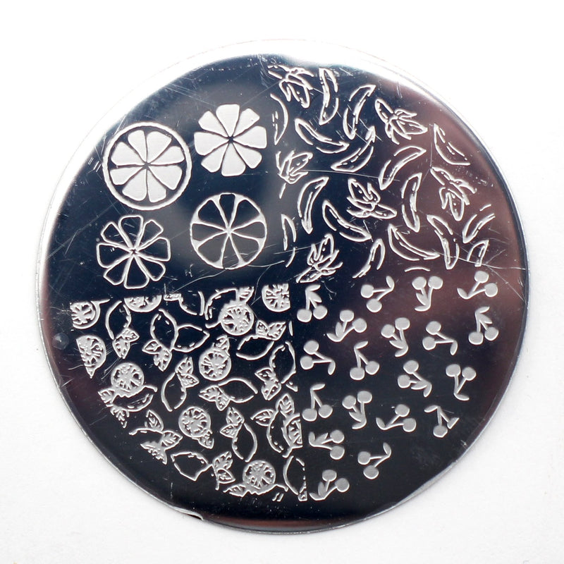 Stamping Plate (Iron/Nail Art/Fruits/d.5.5cm)