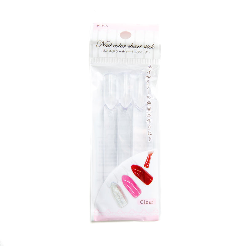 Nail Sample Sticks (Styrene/10pcs/SMCol(s): Clear)