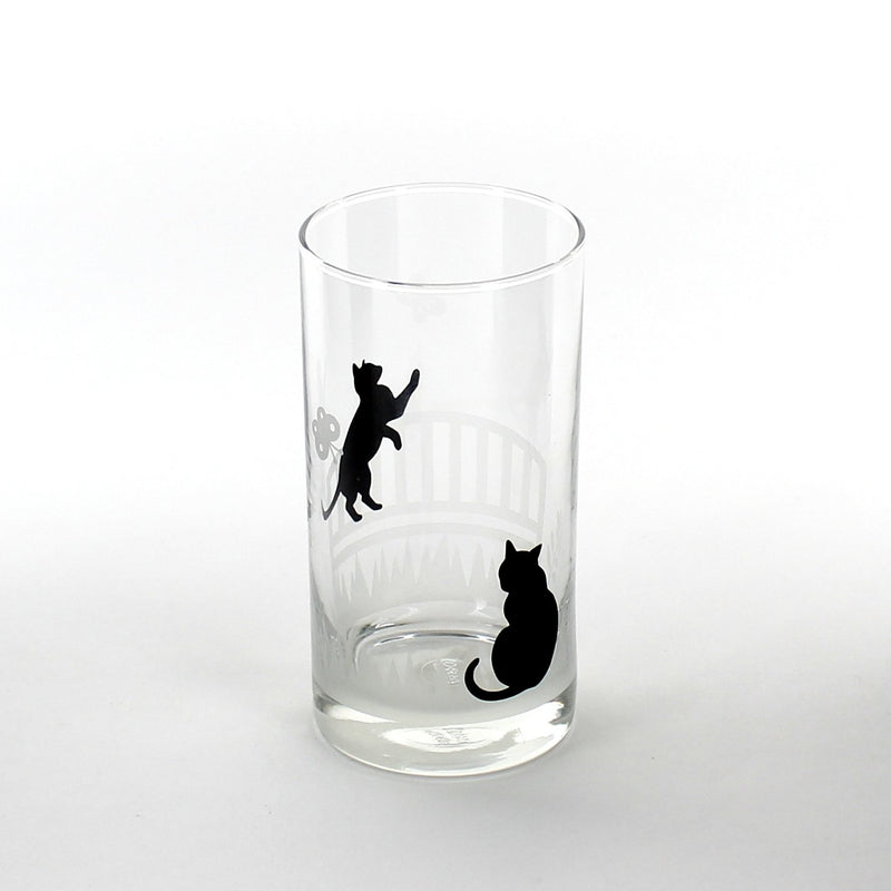 Glass Cup (Cat/BK/CL/ d.6x12cm / 280mL)