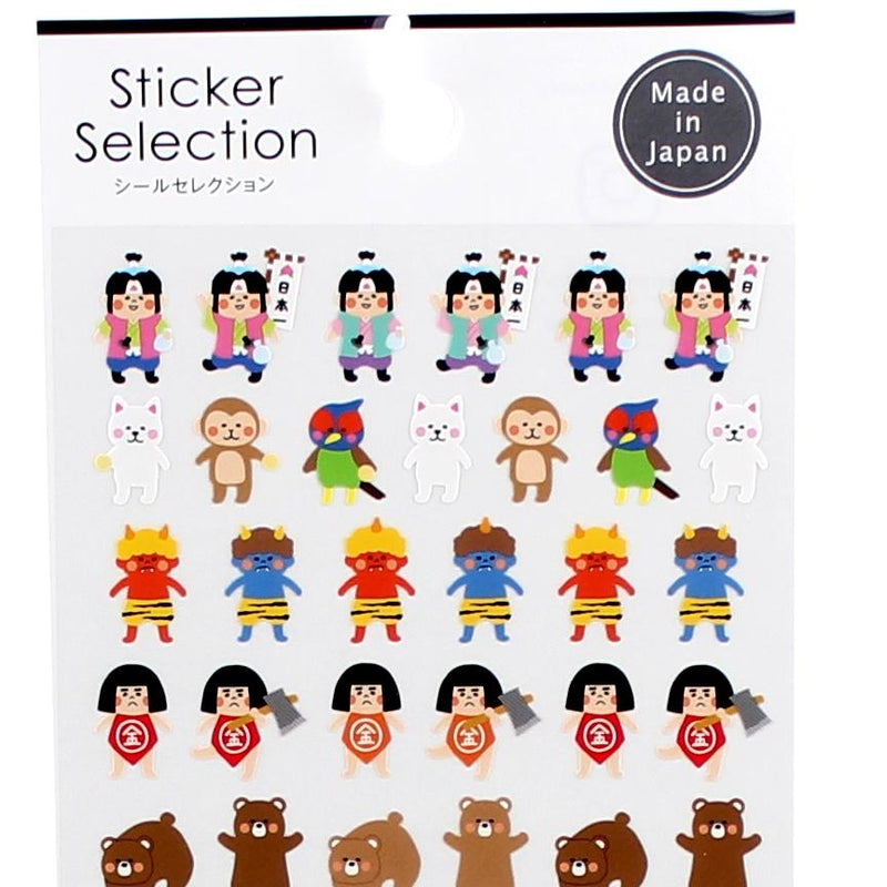 Stickers (Paper/Japanese Folk-Tale Hero*2-Types/20.2x9.3cm)