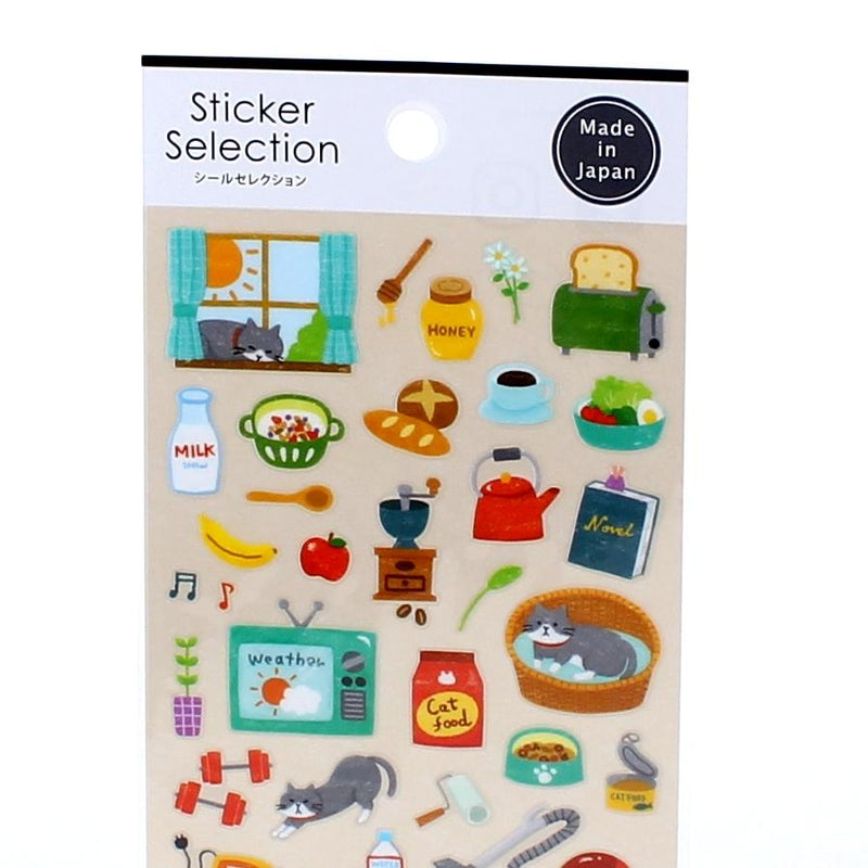 Sticker Selction Daily Life Cat Stickers
