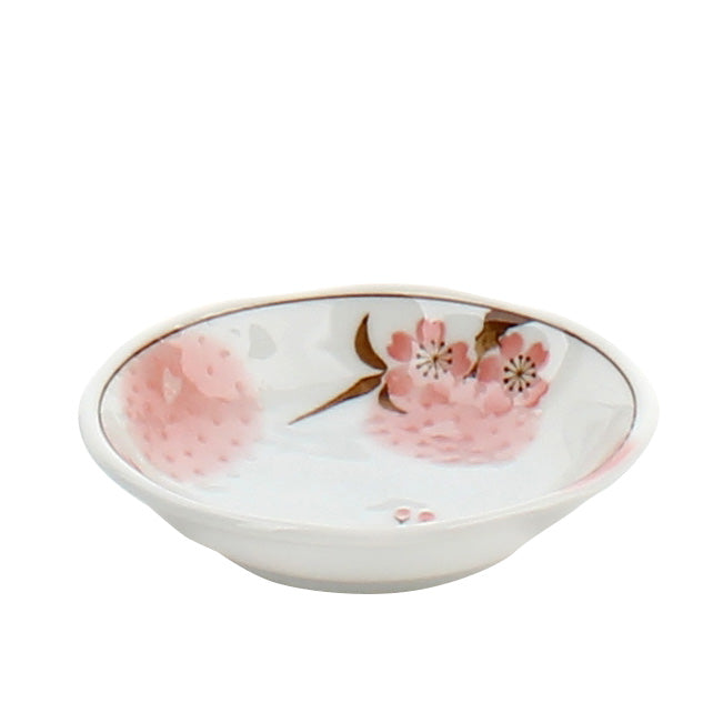 Dish (Microwavable*Deep/Cherry Blossom/CR/PK/d.9.5x2cm)