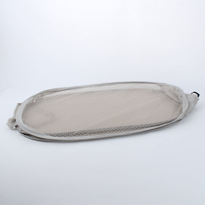 Foldable Mesh Storage Basket For Laundry & Toys (Greige)