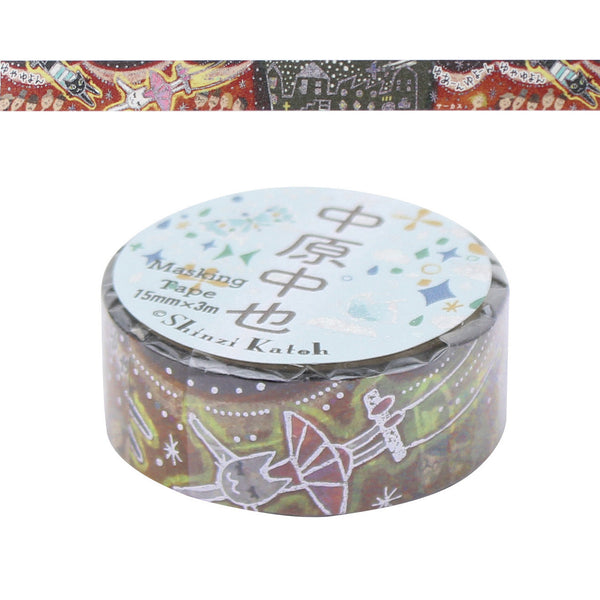 Seal Do kirapika Shinzi Katoh Design Nakahara Chuuya Star Clown: Circus Masking Tape