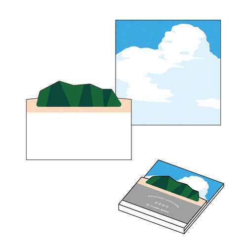  Feuilles 40 Sheets Mountain Lanscape Die-Cut Memo Pad MLS-102