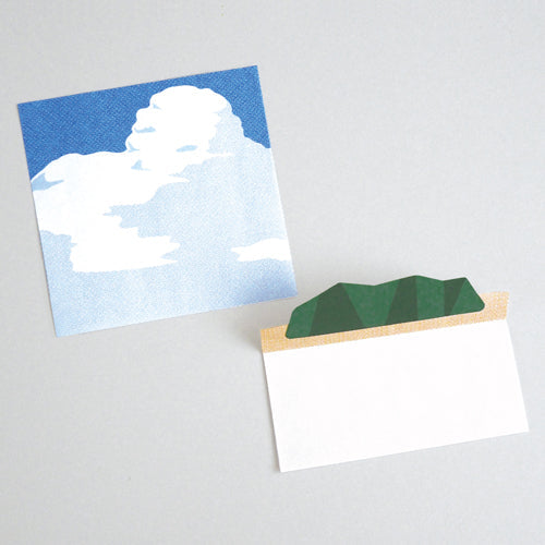  Feuilles 40 Sheets Mountain Lanscape Die-Cut Memo Pad MLS-102