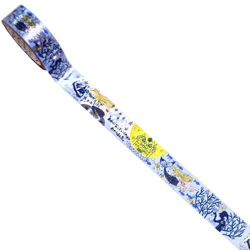 Masking Tape (Andersen's Fairy Tales:The Little Mermaid/15mm x 3m/Seal Do/SMCol(s): White,Blue,Yellow)