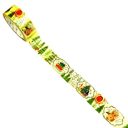 Masking Tape (Andersen's Fairy Tales:The Fir Tree/15mm x 3m/Seal Do/SMCol(s): Green,Red,Blue)