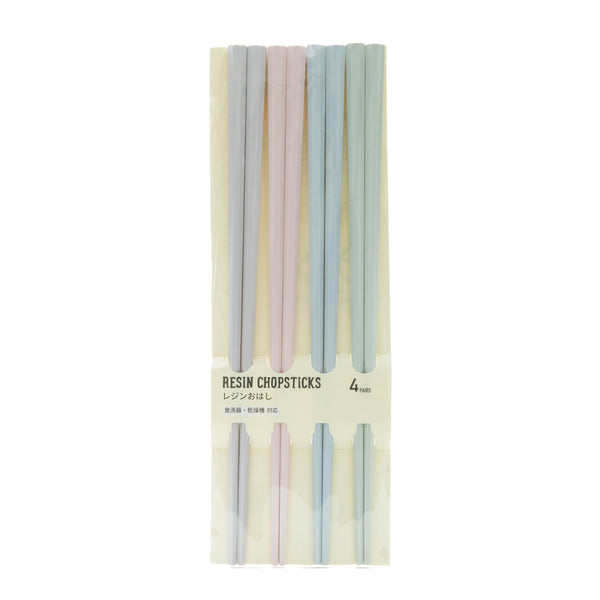 Chopsticks (Resin/Pastel Colours/23cm (4 Pairs/Paires)/SMCol(s): Grey,Pink,Blue,Green)