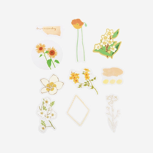 BGM Blossoming Flower Sticker Flakes (Yellow)