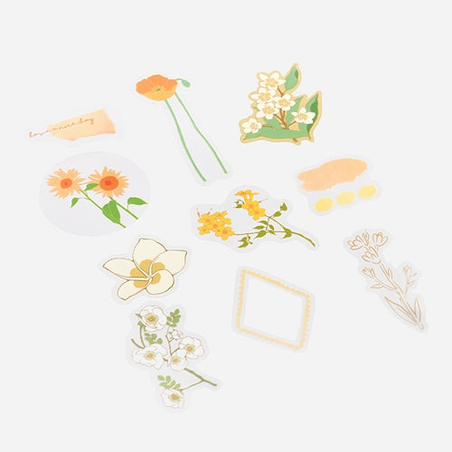 BGM Blossoming Flower Sticker Flakes (Yellow)