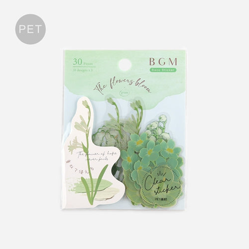 BGM Blossoming Flower Sticker Flakes (Green)
