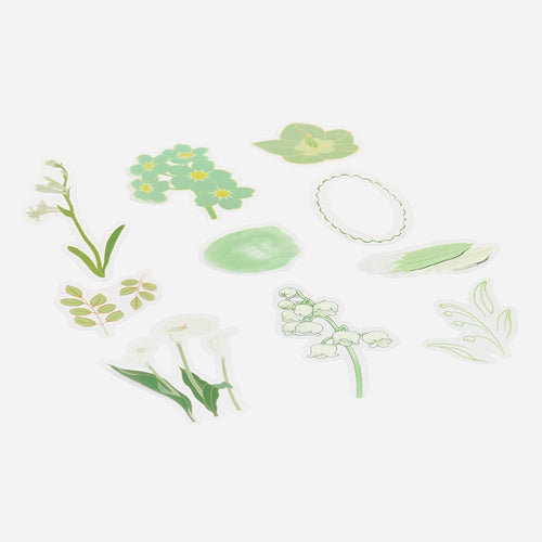 BGM Blossoming Flower Sticker Flakes (Green)