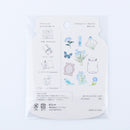 Sticker Flakes Blooming Flower in a Bottle