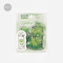 Blooming Flower in a Bottle Sticker Flakes (Light Green)