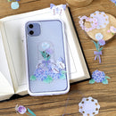 Blooming Flower in a Bottle Sticker Flakes (Violet)