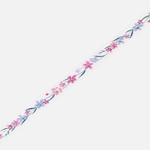 BGM Silver Foil Stamping Flower Branch Masking Tape