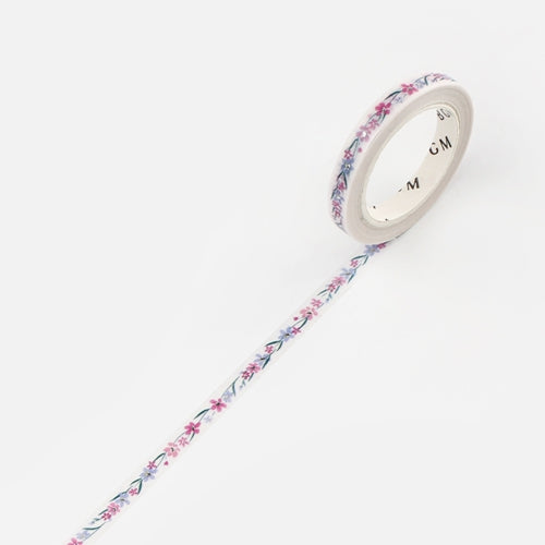 BGM Silver Foil Stamping Flower Branch Masking Tape