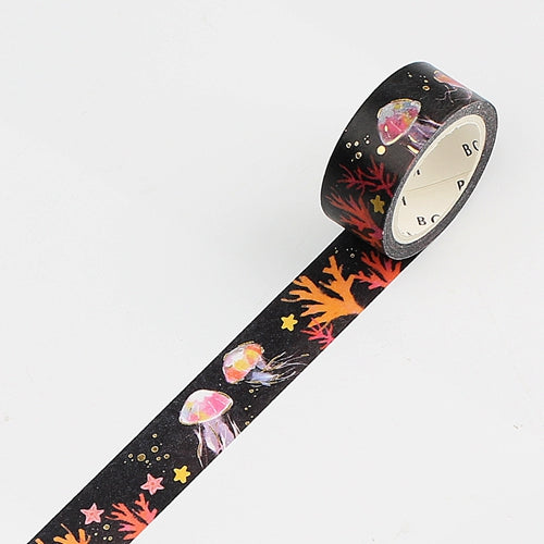 BGM Gold Foil Stamping Deep Sea Masking Tape