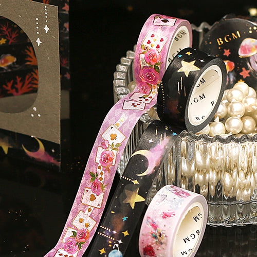 BGM Gold Foil Stamping Deep Sea Masking Tape