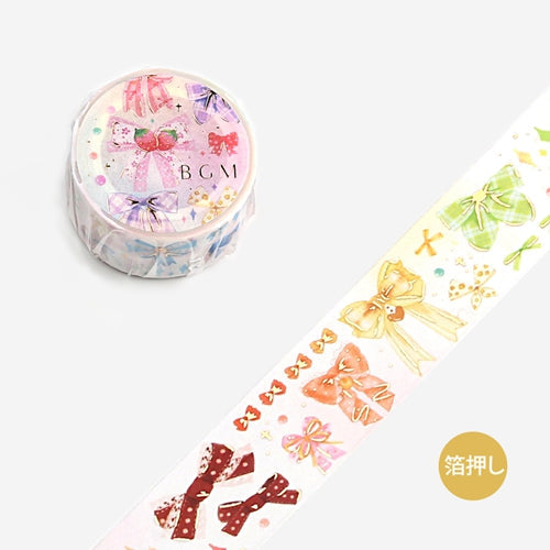 BGM Foil Stamping Rainbow Bow Masking Tape
