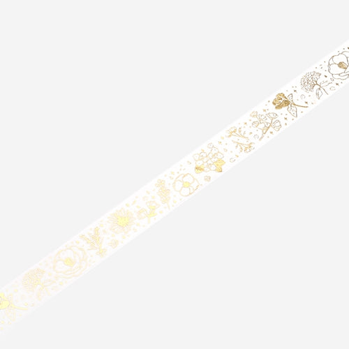 BGM Foil Stamping Gold Flower Masking Tape