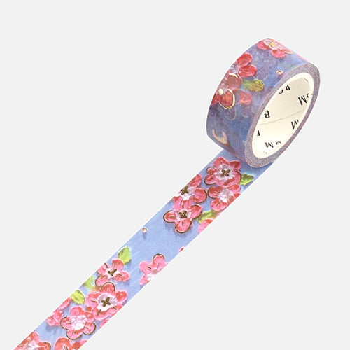 BGM Foil Stamping Masking Tape (Oil Pastel: Moon & Flower)