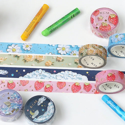 BGM Foil Stamping Masking Tape (Oil Pastel: Dream)