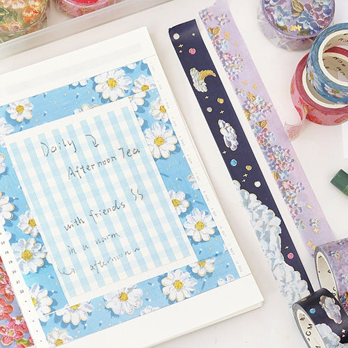 BGM Foil Stamping Masking Tape (Oil Pastel: Yellow Rose)