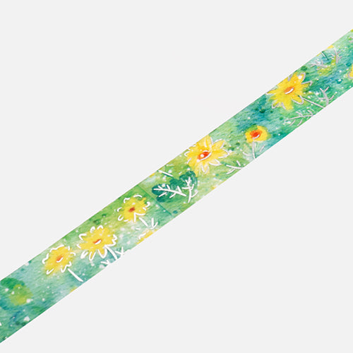 BGM Foil Stamping Masking Tape (Watercolour Flower: Daisy)