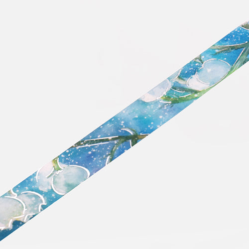 BGM Foil Stamping Masking Tape (Watercolour Flower: Lily of the Valley)