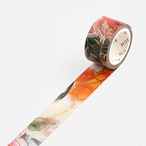 BGM Foil Stamping Masking Tape (Watercolour Flower: Rose)