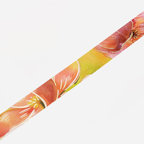 BGM Foil Stamping Masking Tape (Watercolour Flower: Tulip)