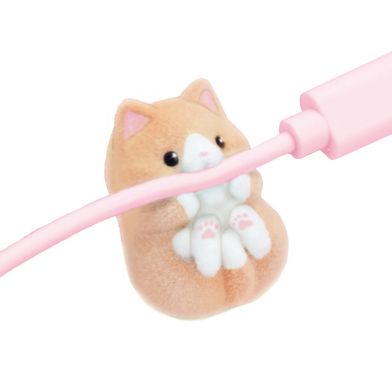Collectible Cat Biting Cable Figurines Blind Box