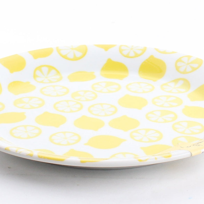 Lemon Motif Lightweight Porcelain Plate
