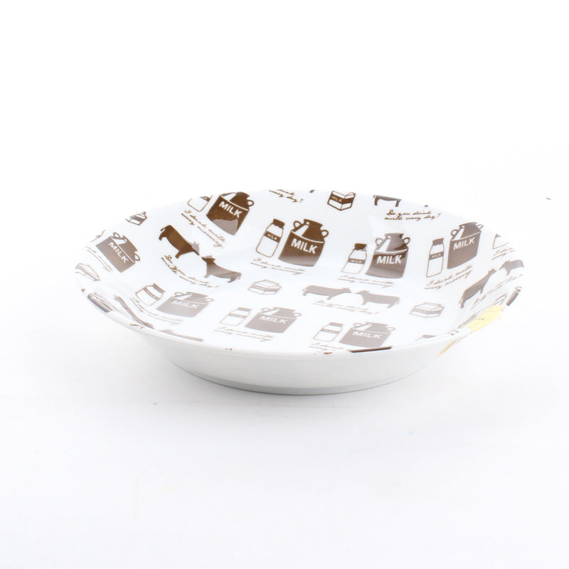 Farm Inspired Motif Lightweight Porcelain Curry & Pasta Plate
