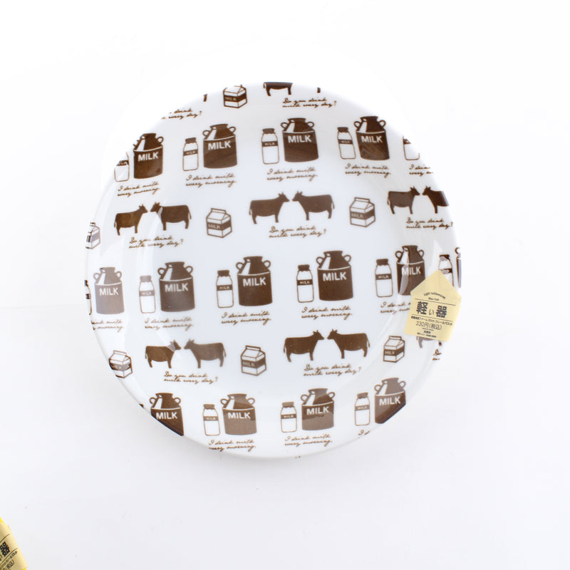 Farm Inspired Motif Lightweight Porcelain Curry & Pasta Plate