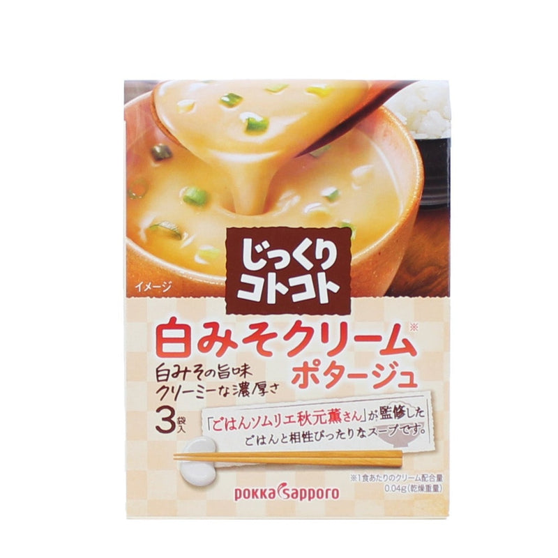 Pokka Sapporo Jikkuri Kotokoto Instant White Miso Cream Pottage Soup
