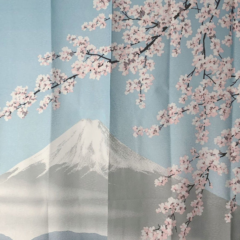 Four Seasons of Mt. Fuji: Spring One Slit Noren Curtain