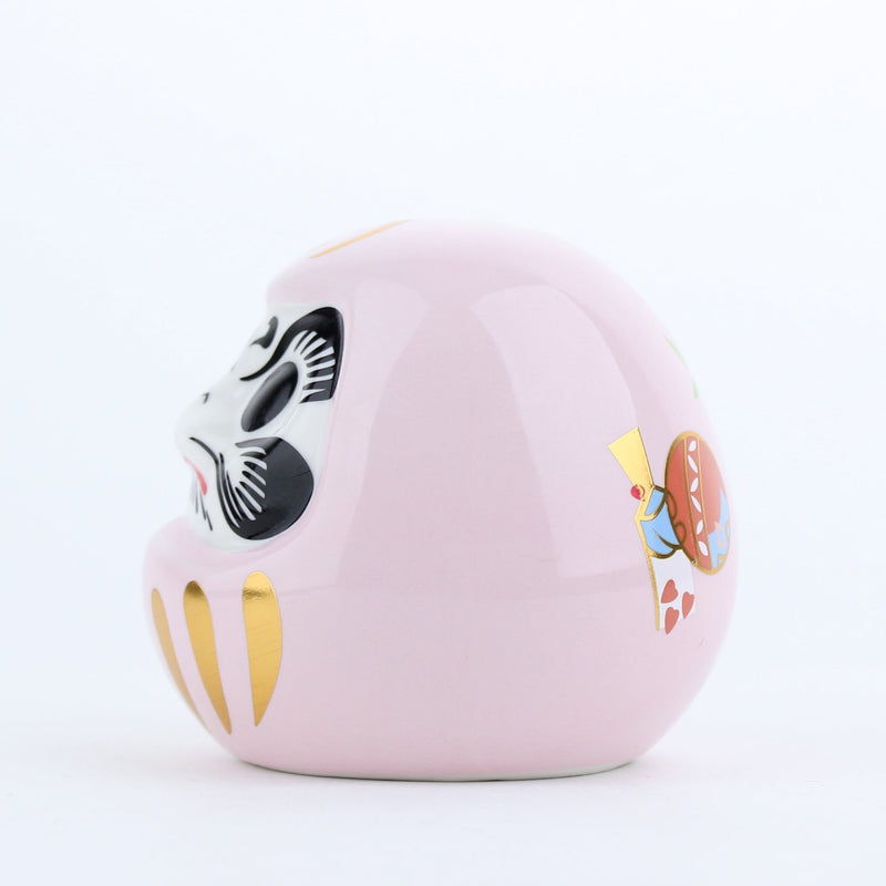 Ceramic Daruma Doll (Pink)